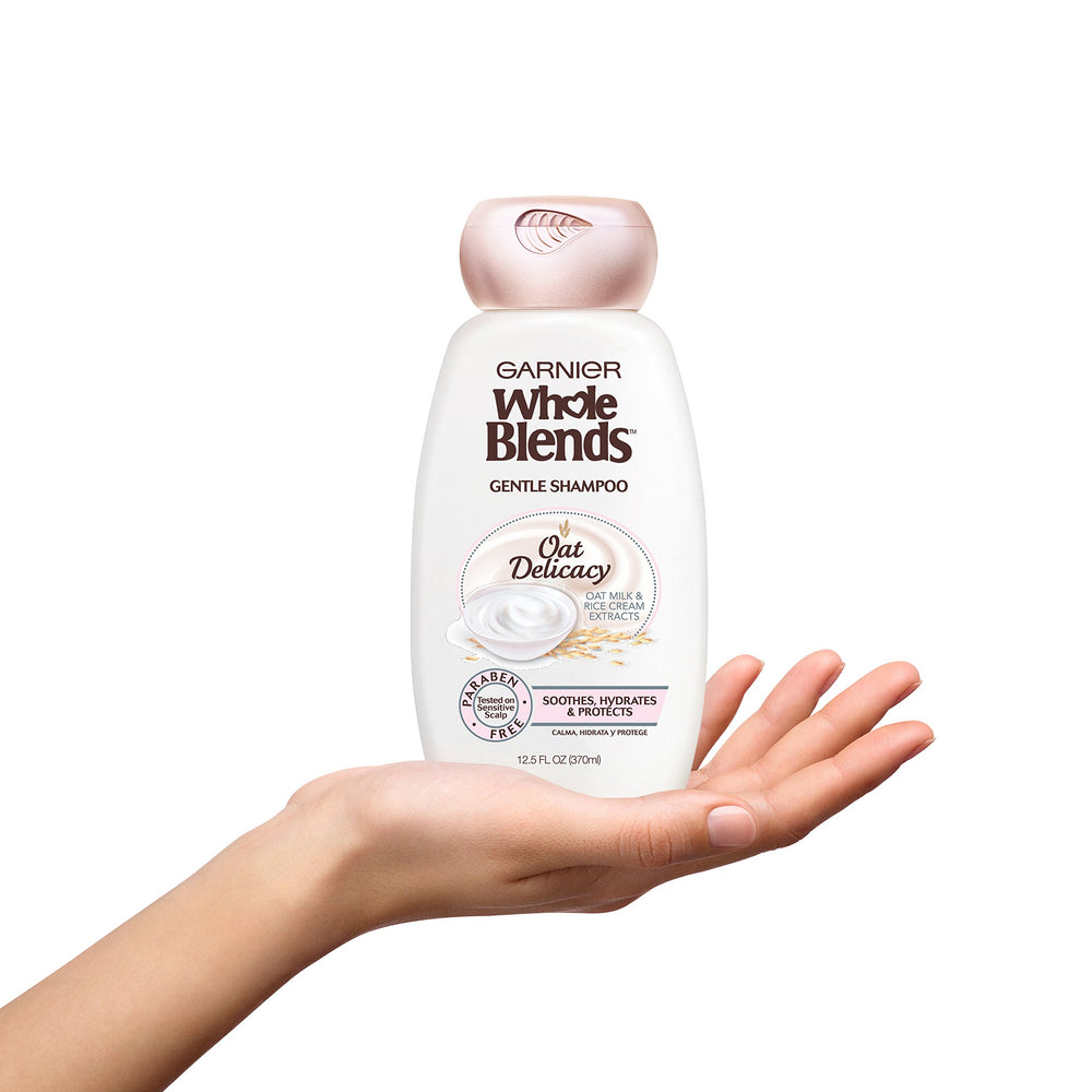 Garnier Whole Blends Shampoing cheveux toucher doux — douceur au toucher après lavage