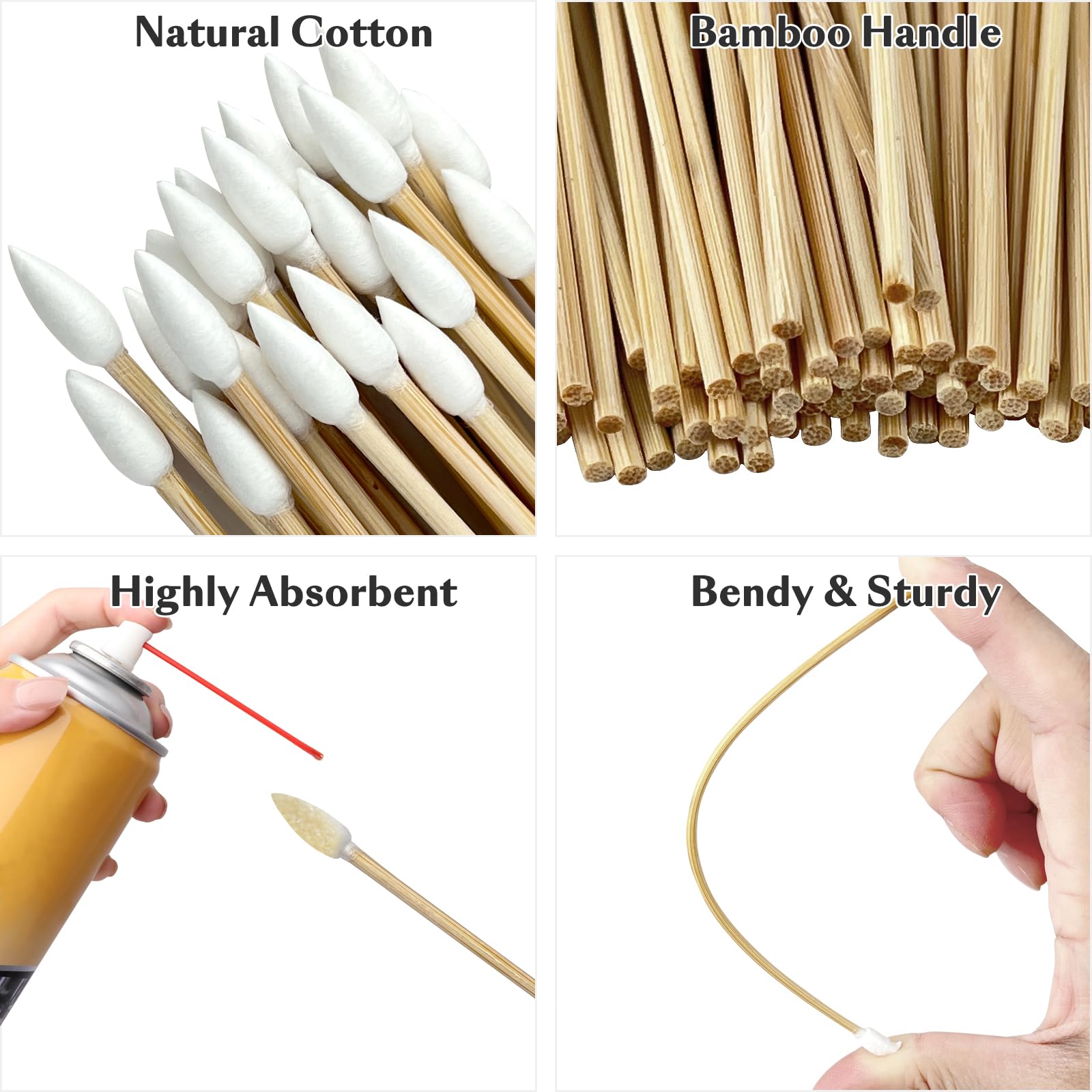 Garrelett bâtonnets haute absorption, coton robuste captant salissures