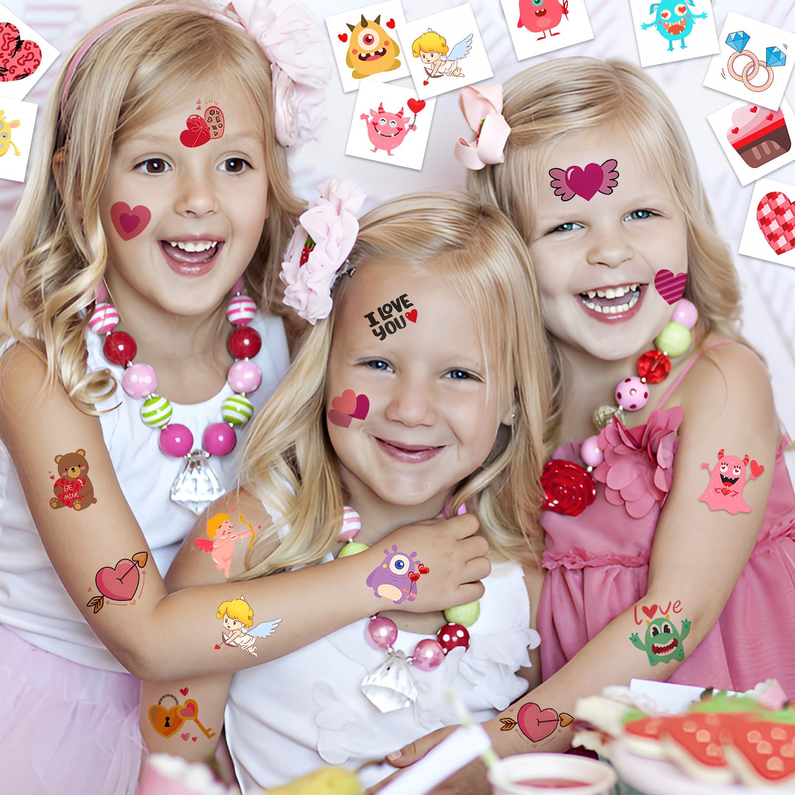 Garsellen tatouages coeurs et monstres – designs variés pour expressions créatives des enfants