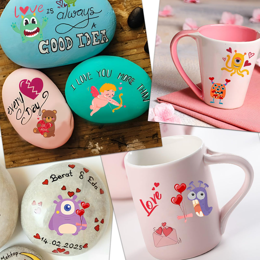 Garsellen tatouages ours et chocolats – motifs adorables pour paquets cadeaux et décorations