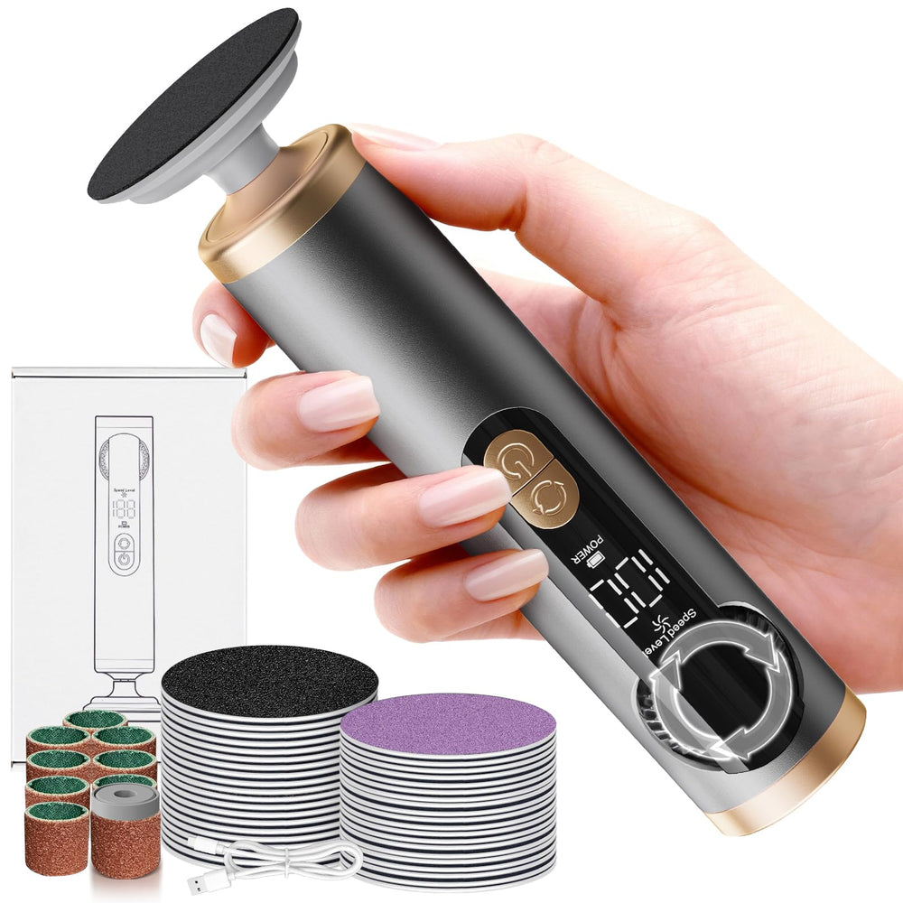 Gathekare lime électrique pour pieds avec disques remplaçables, soin des callosités.
