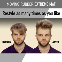 Gatsby Moving Rubber Extreme Matte Wax, démonstration de coiffage dynamique.