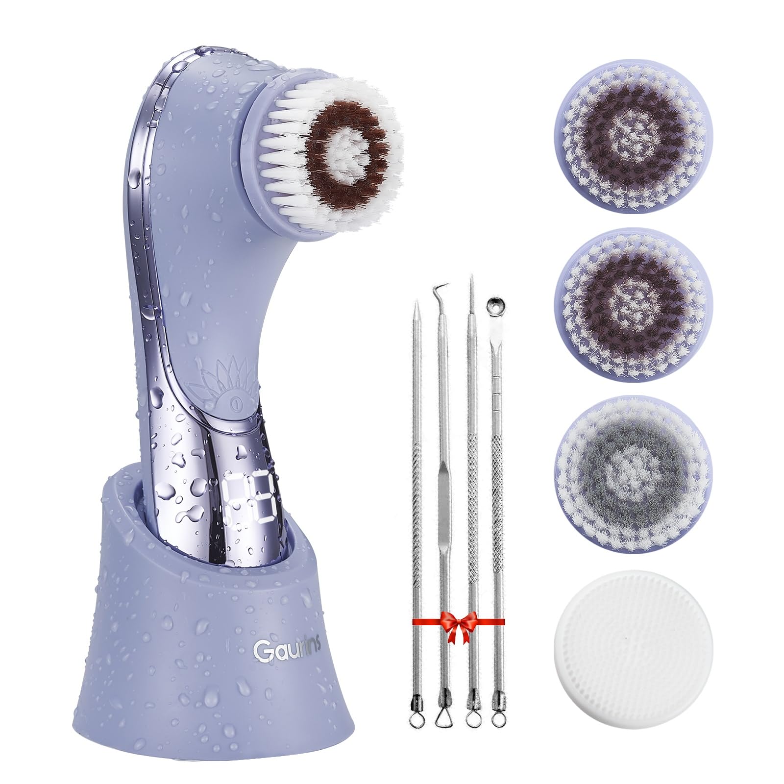 Brosse Gaurins visage en rotation 360° pour nettoyage en profondeur