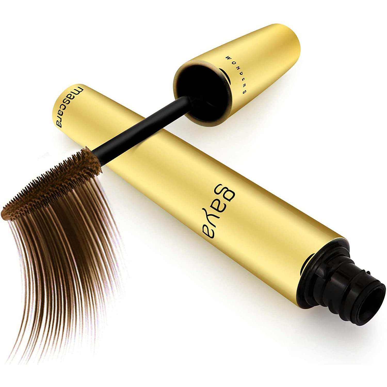 Mascara vegan de Gaya Cosmetics, luxe et adapté aux yeux sensibles pour un regard naturel.