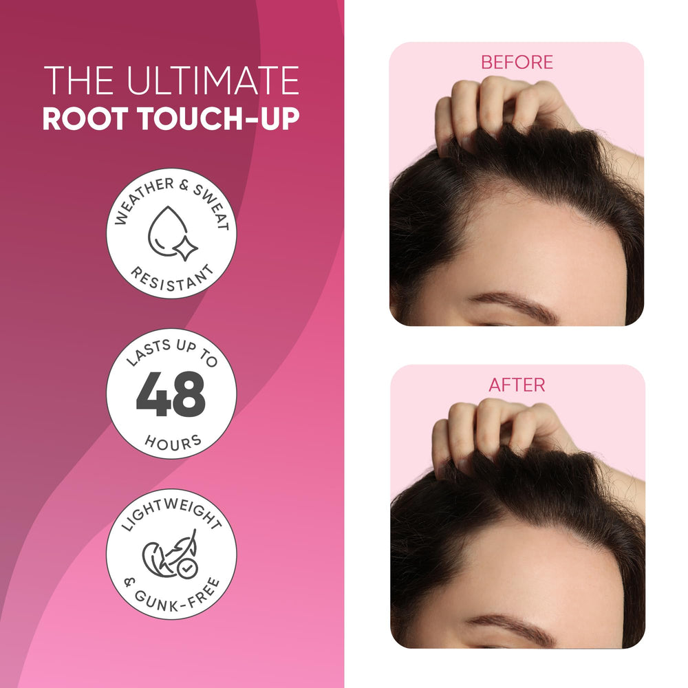 GBG Poudre ligne cheveux brun foncé couverture des racines rapidement et discrètement