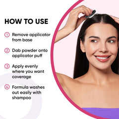GBG Poudre ligne cheveux brun foncé fixation stable sans résidu