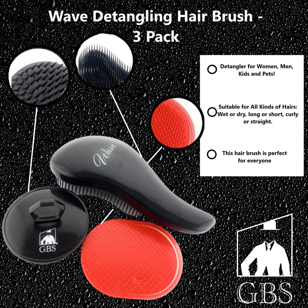 G.B.S Wave Detangling Brush cadeau beauté pratique pour femmes et enfants.