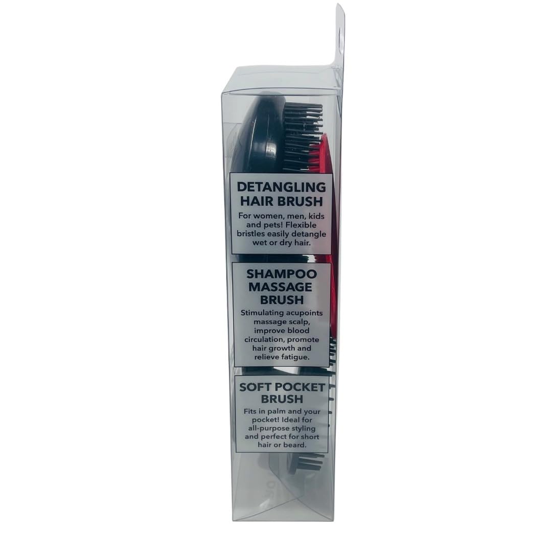G.B.S Wave Detangling Brush confort des mains grâce à la poignée ergonomique.