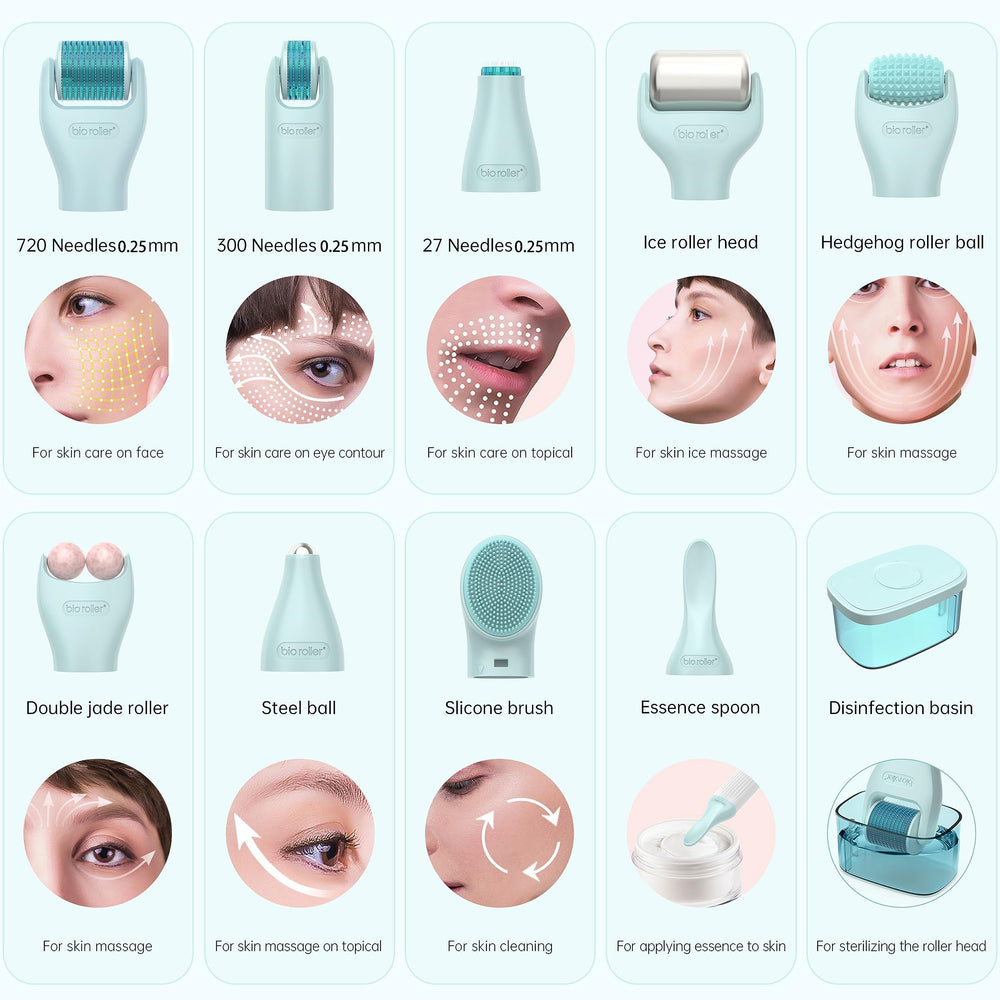 Kit Gdbanlimi 10-en-1 avec têtes remplaçables pour plusieurs besoins.
