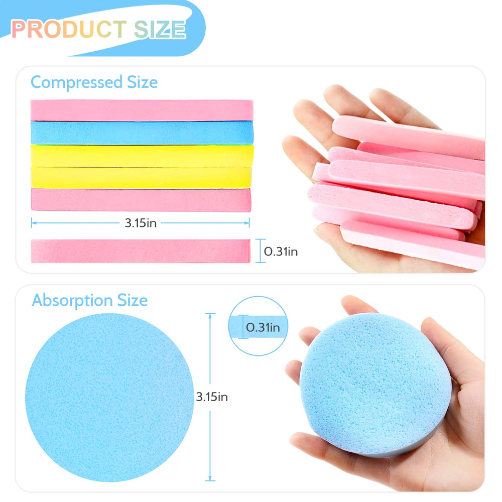 Éponge faciale Gddochn jaune: absorption rapide avec savon.