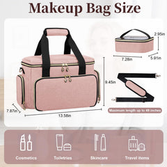 GDNasist grand-maquillage-rangement-pinceaux, compartiment dédié et protection PVC.