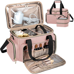 GDNasist grande trousse-maquillage ouverte, rangement optimal pour voyages et palettes.