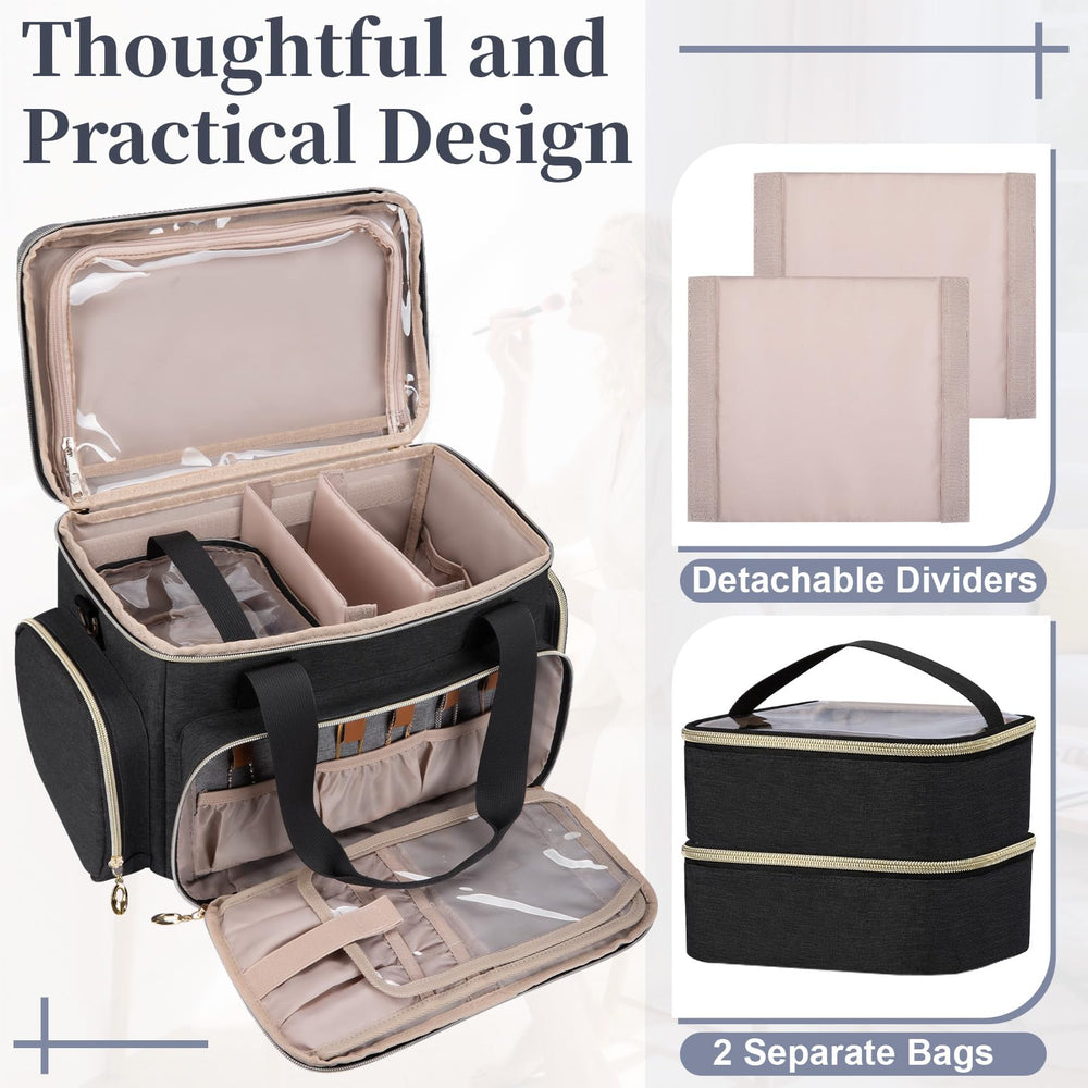 GDNasist sac-maquillage bretelles reglables offrent transport confortable