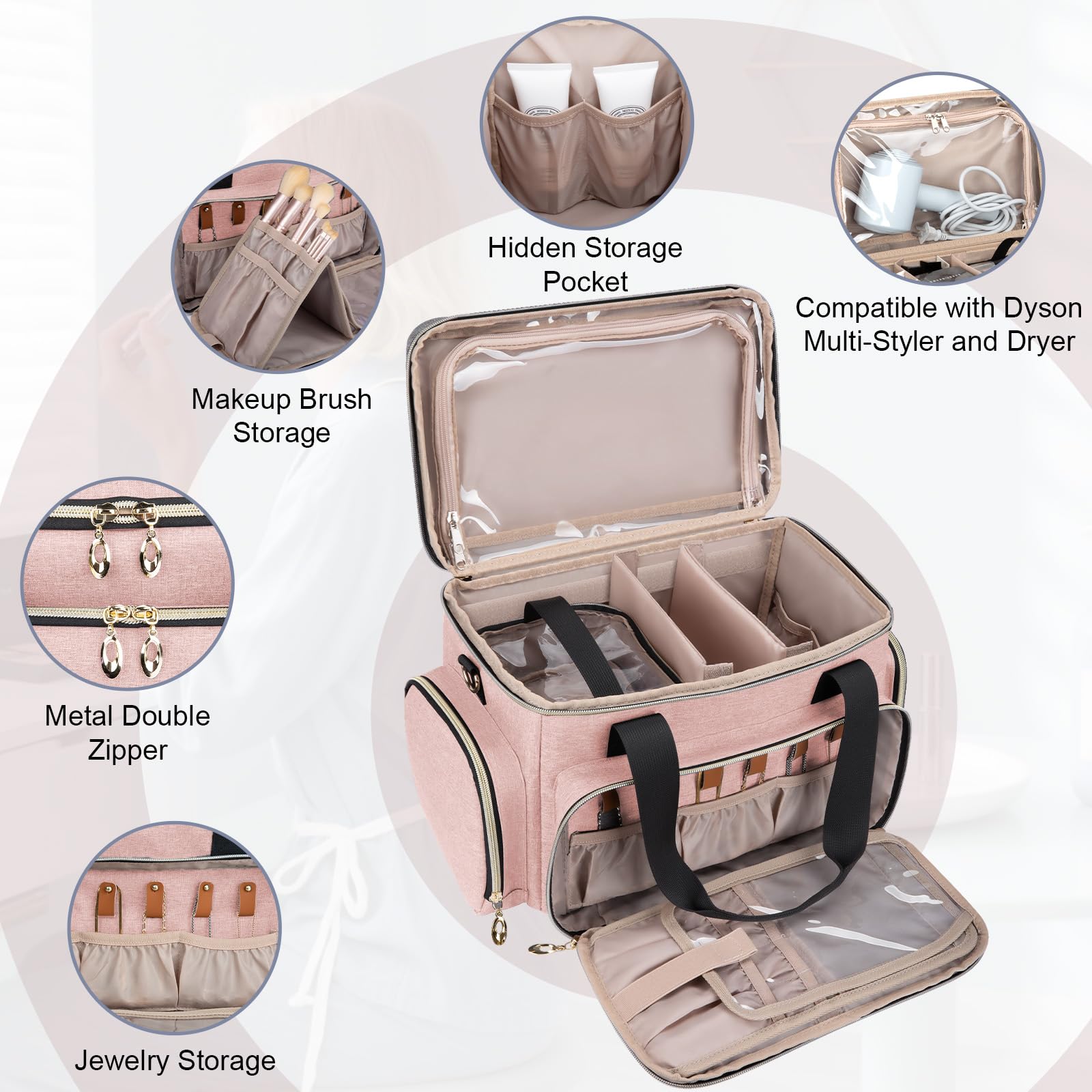 GDNasist poches-transparents-etage-superieur pour petits outils et accessoires.
