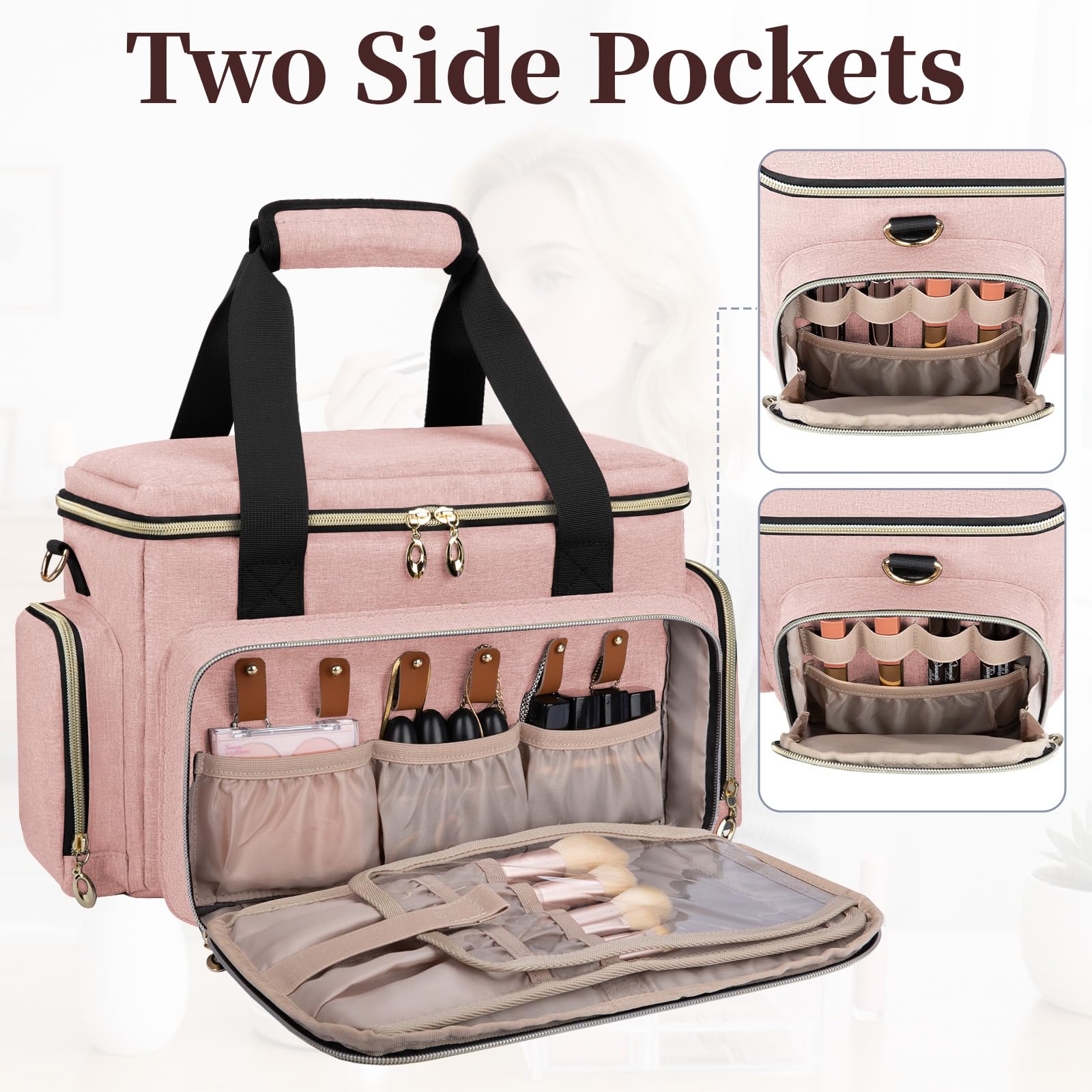 GDNasist-trousse-maquillage-multifonctions-ideale pour voyage et rangement maison.