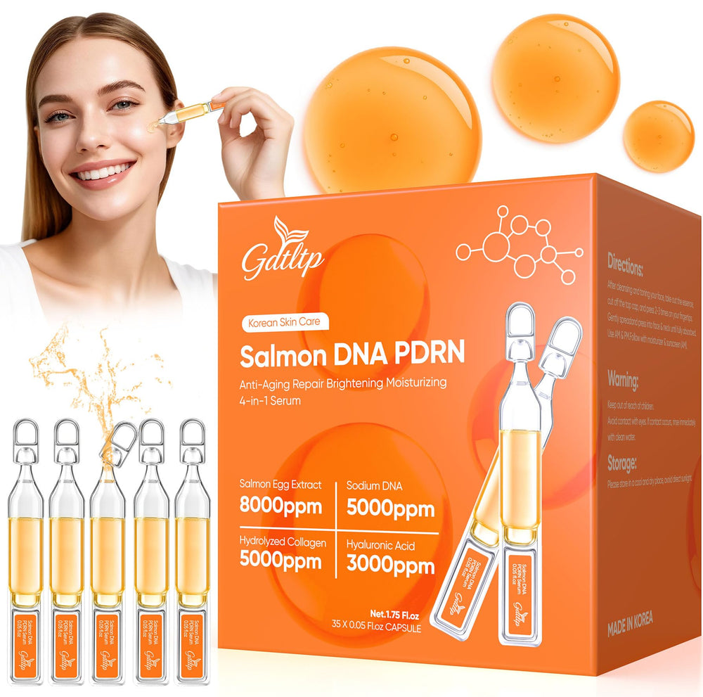 GDTLTP Salmon DNA Serum ampoules 8000ppm, réparation cellulaire et hydratation.