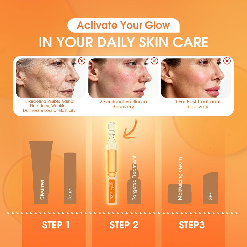 GDTLTP Serum DNA Saumon emballage portionné, pratique en voyage.