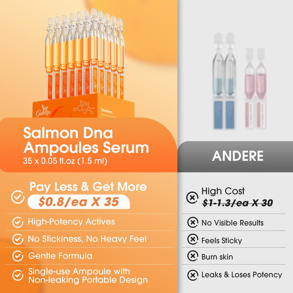 GDTLTP Serum DNA Saumon texture d'application, soin fluide et confortable.
