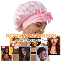 Bonnet satin GDTOGRT réversible offre deux looks élégants.