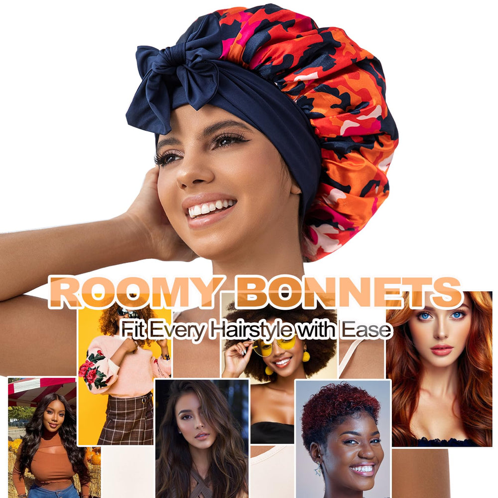 Bonnet satin réversible GDTOGRT offre deux looks et protection des cheveux