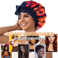 Bonnet satin réversible GDTOGRT offre deux looks et protection des cheveux