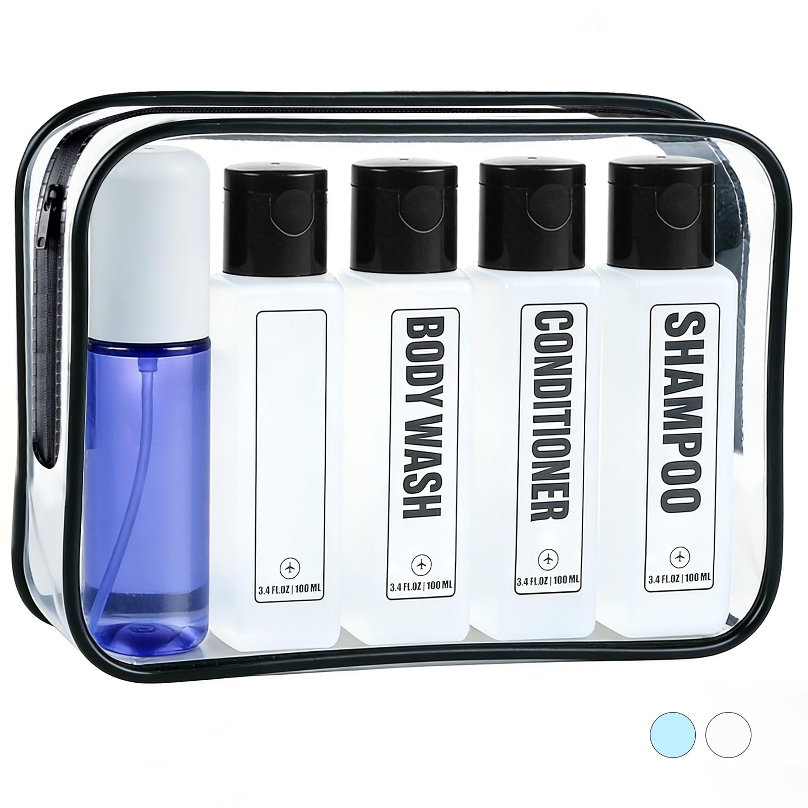 GearTrust bouteilles Shampoing voyage, sans fuite et compactes pour cabine.