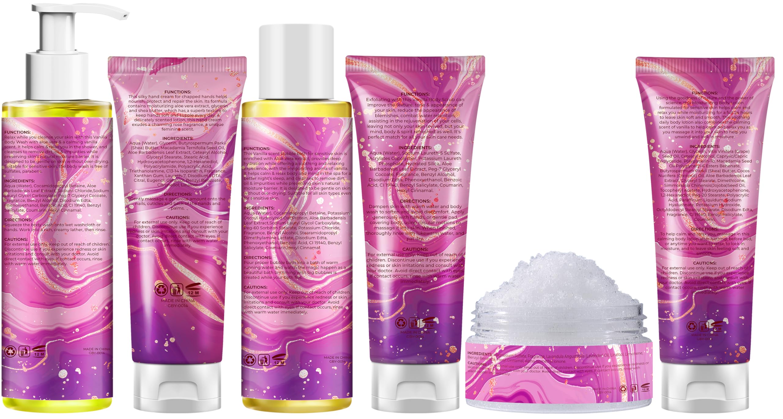 GEBEATY bombe-bain-vanille: effervescence réconfortante pour bain spa.