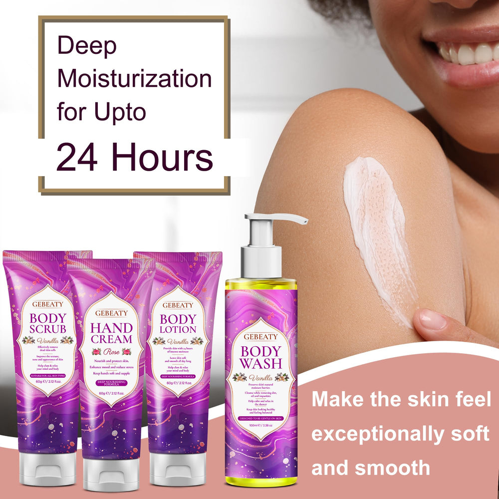 GEBEATY gommage-vanille: exfoliation légère et peau lisse.