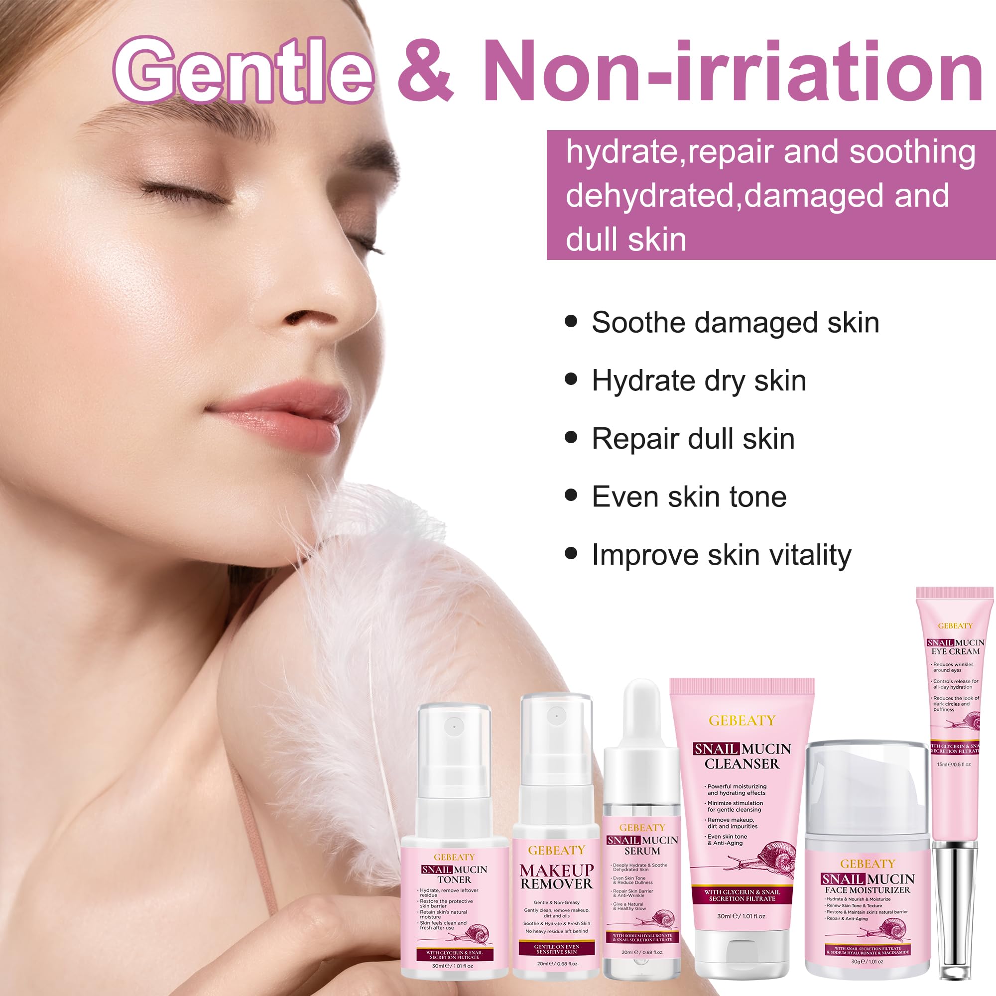 GEBEATY tonique hydratant – prépare la peau et révèle l'éclat naturel.