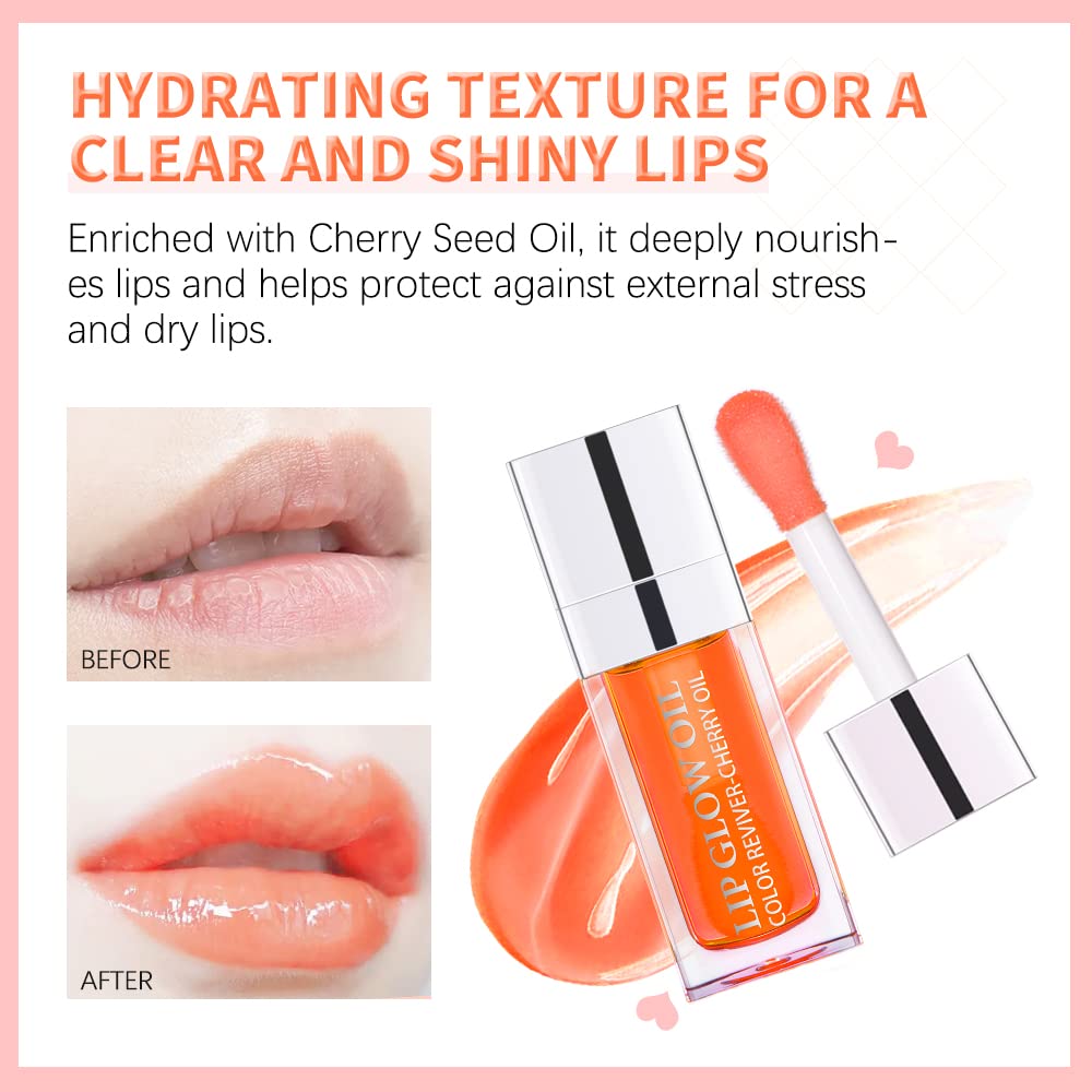 GECOMO Lip Glow Oil couleur framboise pour un look frais.