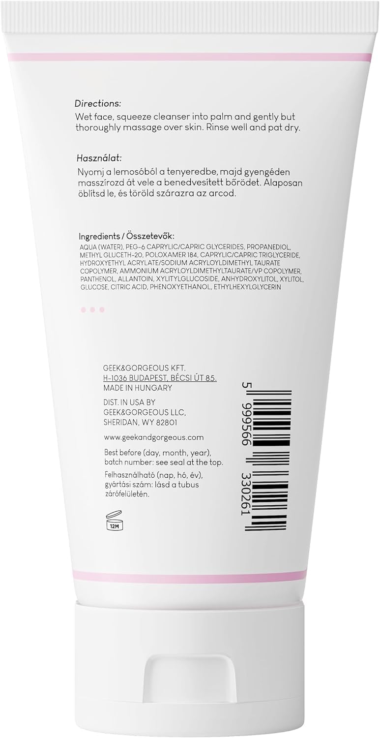 Geek & Gorgeous Jelly Joker – nettoyage visage doux, non moussant