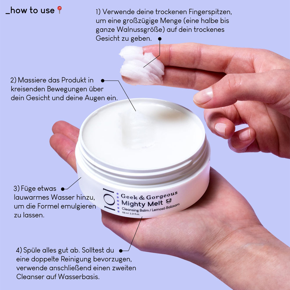 Geek & Gorgeous Mighty Melt formulation-vegan-sans-cruaute soin respectueux et sans cruauté.