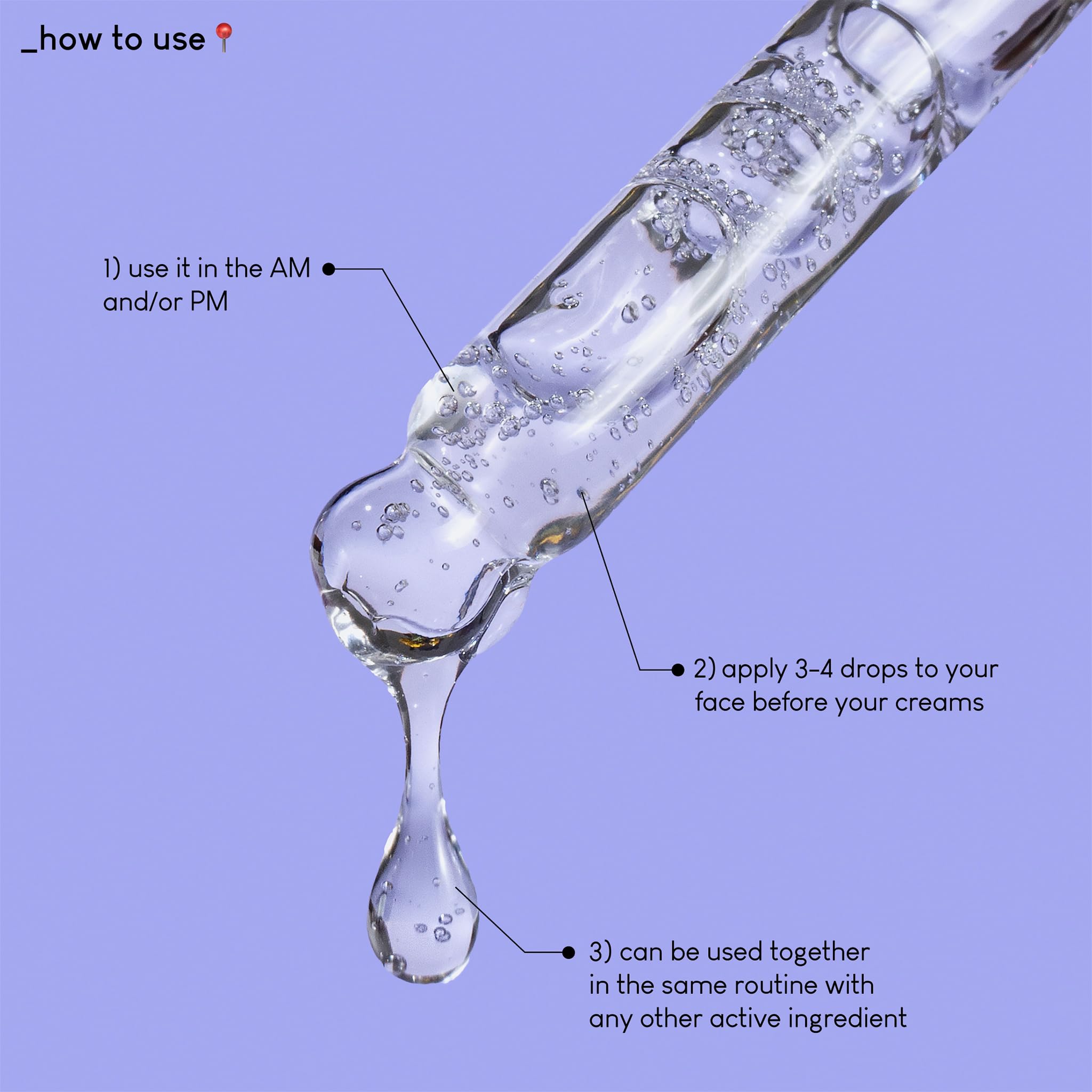 Application généreuse du gel sur la peau, effet apaisant.