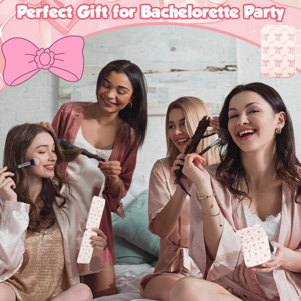 Geelin miroir compact rose portable, idéal pour sac et poche