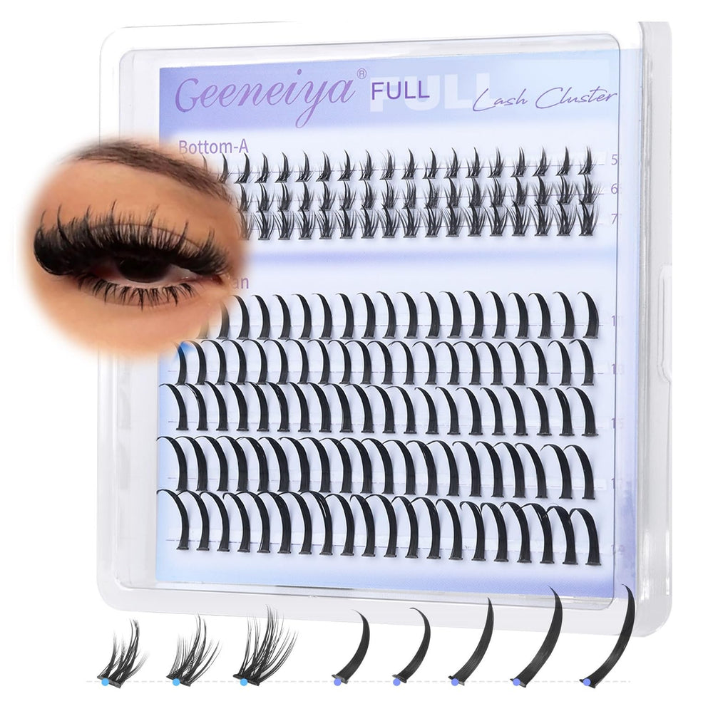 Geeneiya ensemble grappes épineux et cils inférieurs pour un regard glamour.