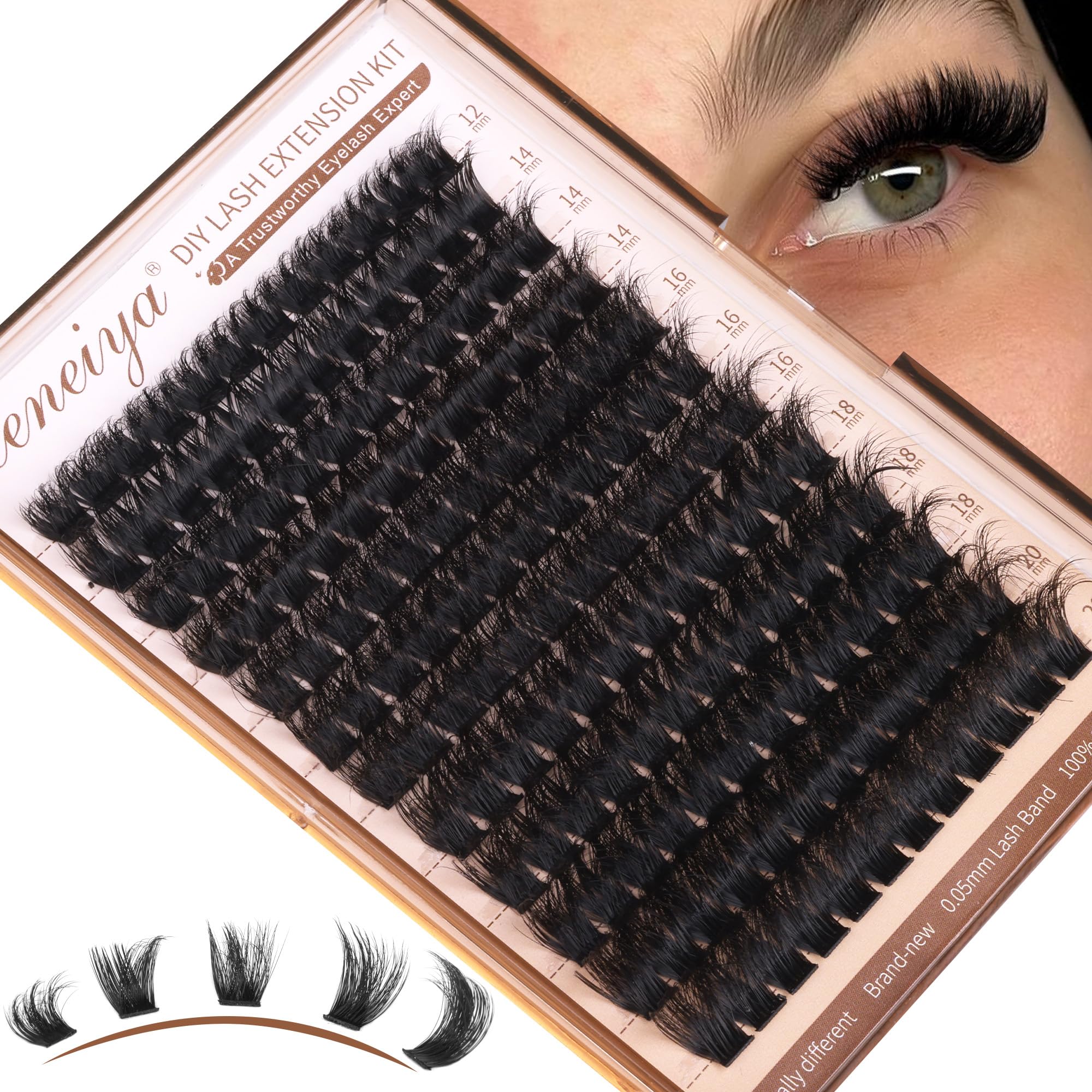 Geeneiya cils noir mat – matériau léger et naturel