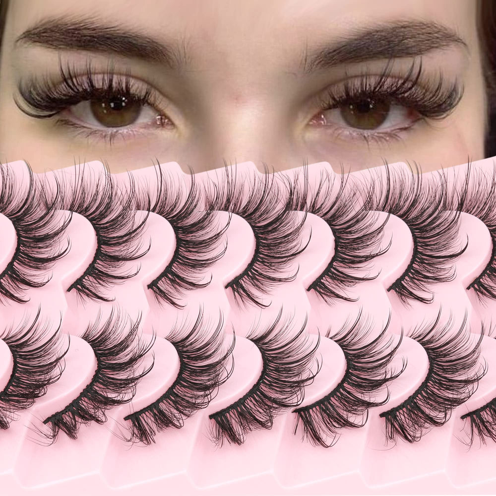 Geeneiya Cils Wispy Mink 18mm – regard naturel et charnu, parfait pour le quotidien.