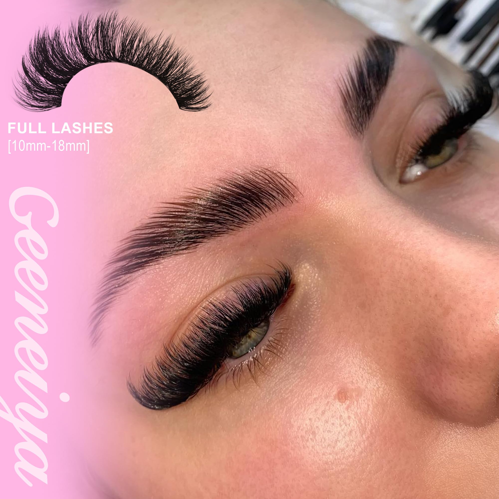 Geeneiya clusters-cils montage pro pour un regard intense.