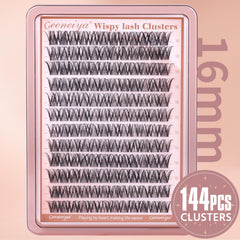 Geeneiya clusters cils noir mat pour un fini discret