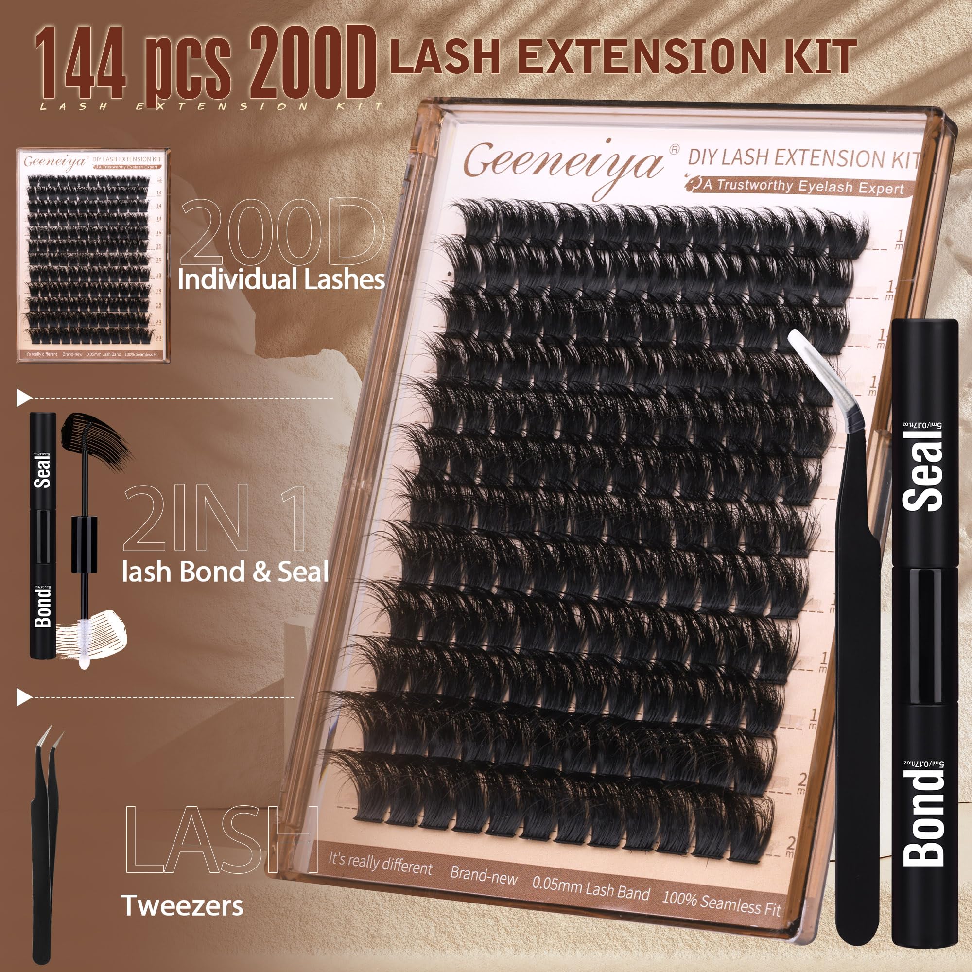 Geeneiya coffret cadeau cils – idéal pour offrir et tester le look
