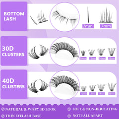 Colle et sceau assurent le maintien des extensions en douceur.