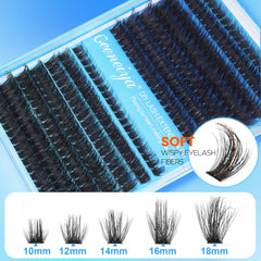 Geeneiya-extensions-cils-10-18mm pour un regard plus dense et personnalisable.