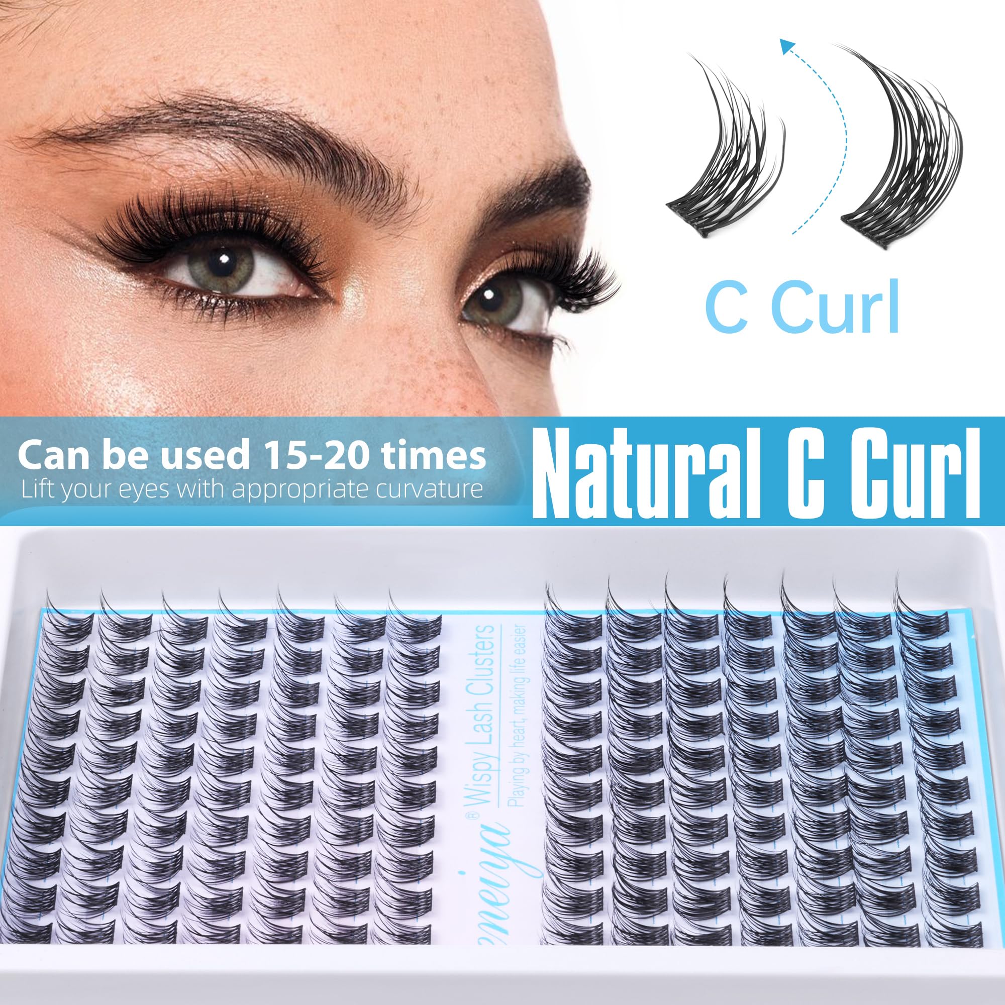 Geeneiya extensions cils clusters naturels pour un regard équilibré.