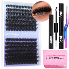 Geeneiya full lash extension kit box for at-home DIY transformations