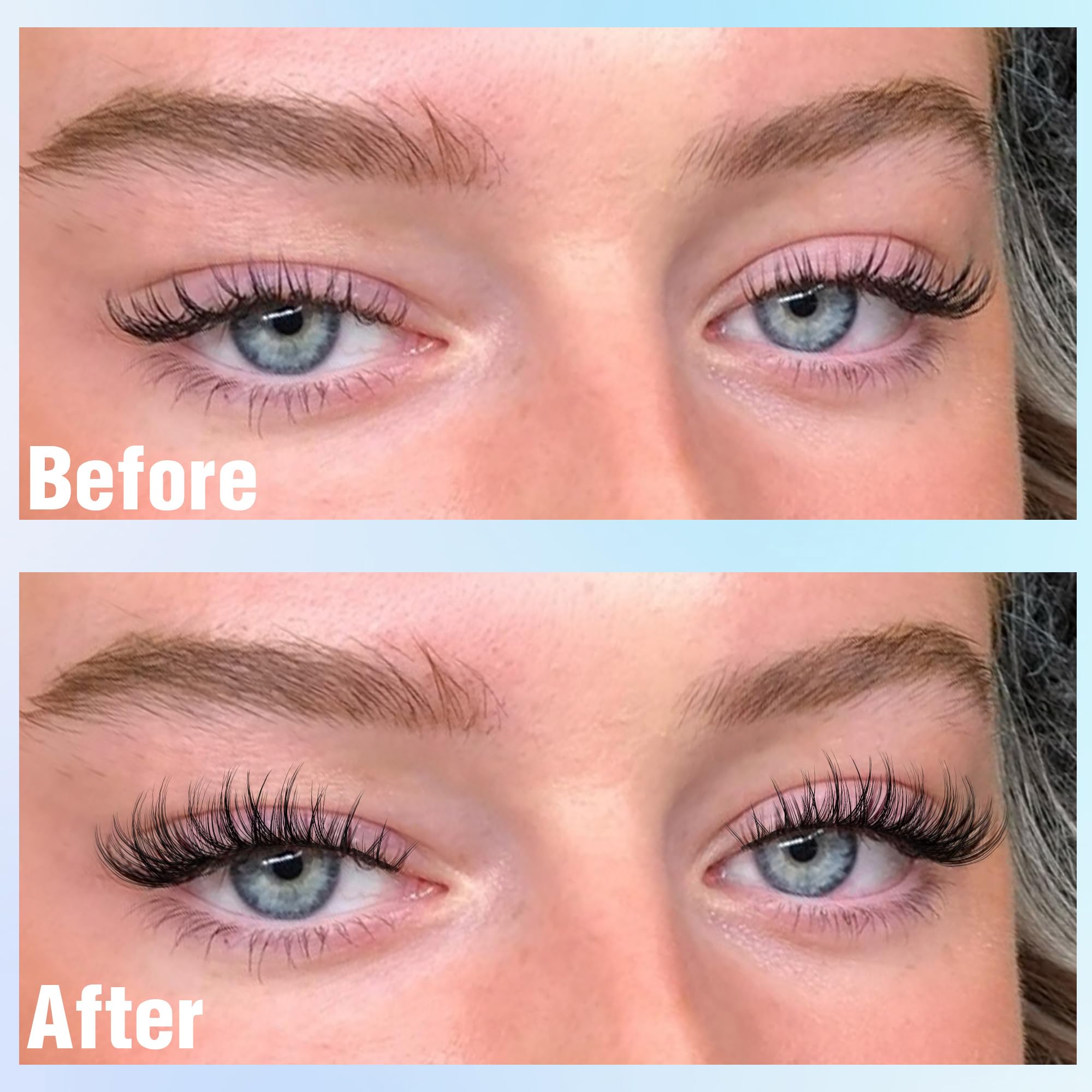 Geeneiya kit extension cils 10-12mm pour créer son style.