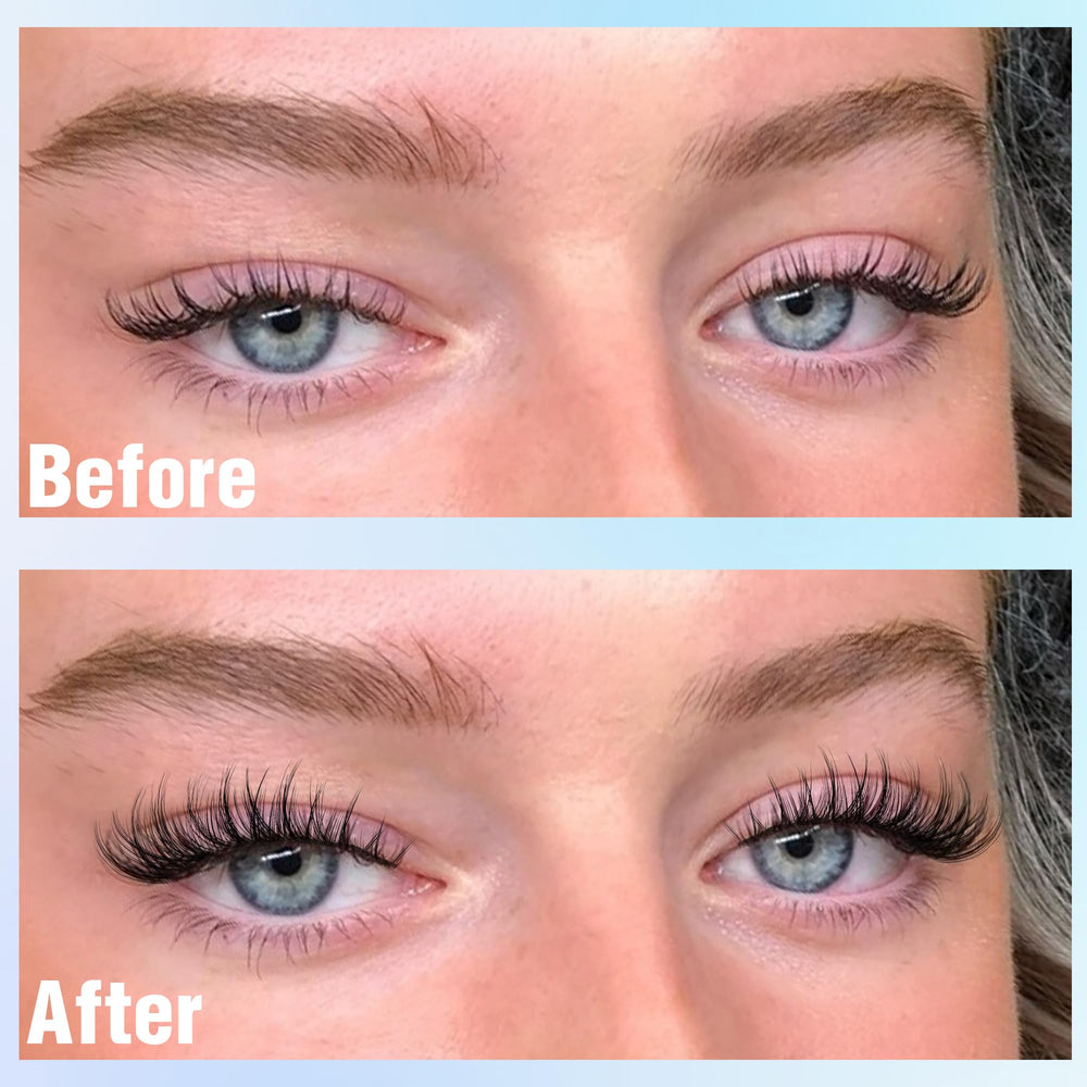 Geeneiya kit extension cils 10-12mm pour créer son style.