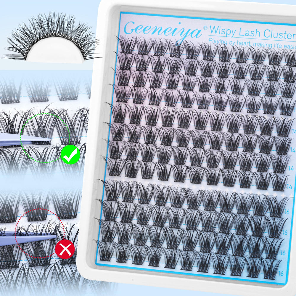 Geeneiya kit-lash-clusters-emballage — rangement pratique et prêt à l'emploi.