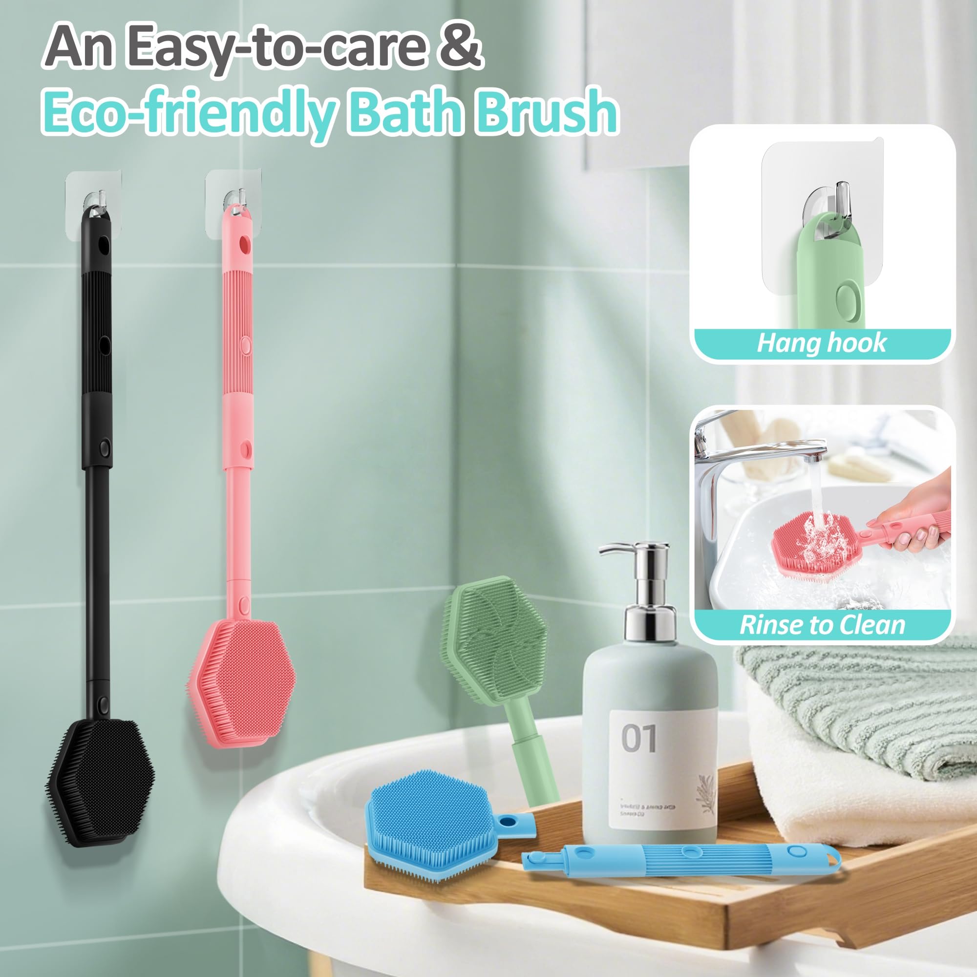 GEENOA ensemble bain silicone pour une routine complète.