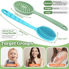 GEENOA tête brosse double-face silicone pour nettoyer et masser.