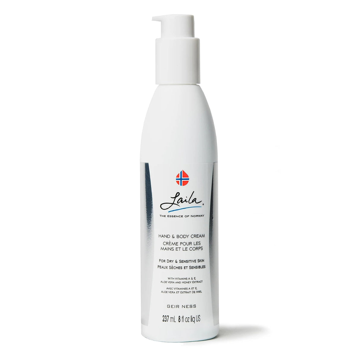 Geir Ness Laila crème mains-corps hydratation douce pour peau sèche et sensible.